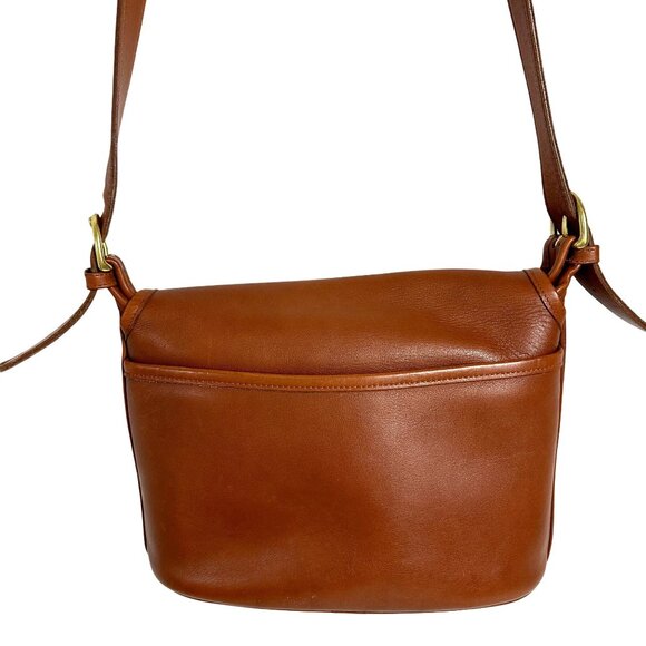 Vintage Coach FLETCHER BAG Shoulder Tan Messenger Flap 4150 COSTA RICA - Picture 3 of 16